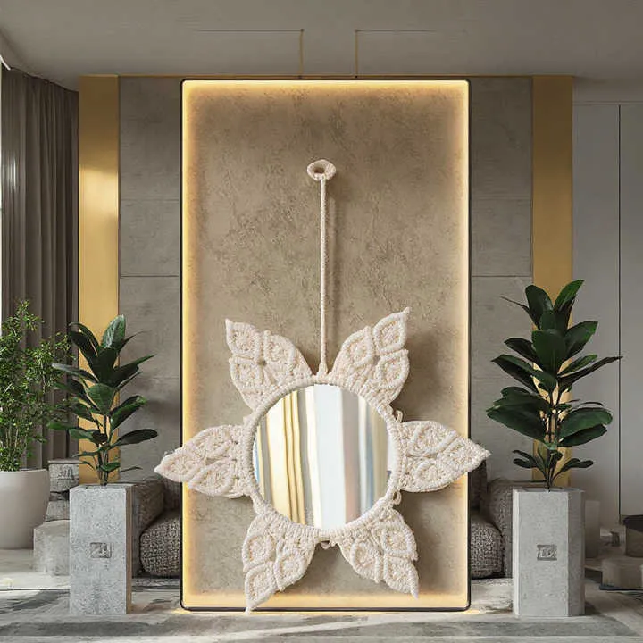 تخفيضات هائلة قطن ديكورات مكرمية مزخرفة . Huge Discounts Cotton Macrame Decor Tapestry Wall