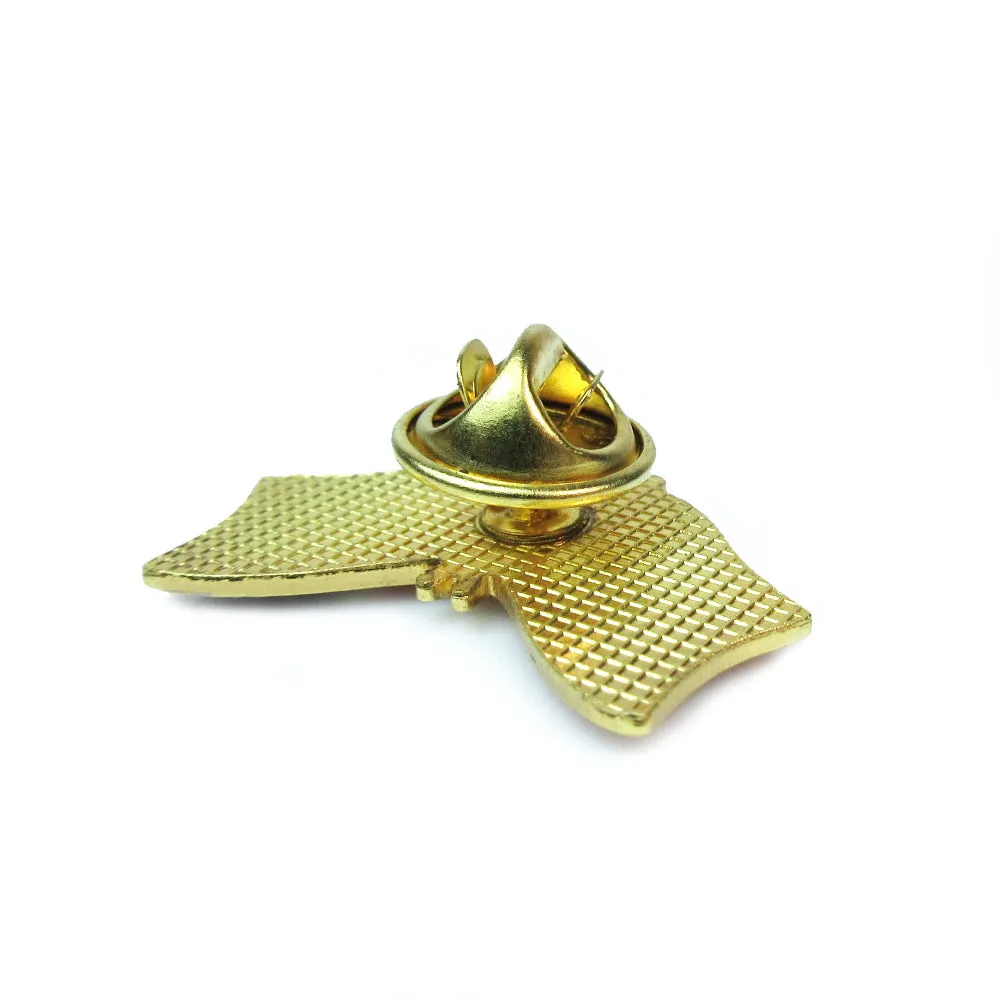 1 Pc US American Ukraine Flag Pin Back Friendship Brooch Bike Hat Cap Lapel Pins
