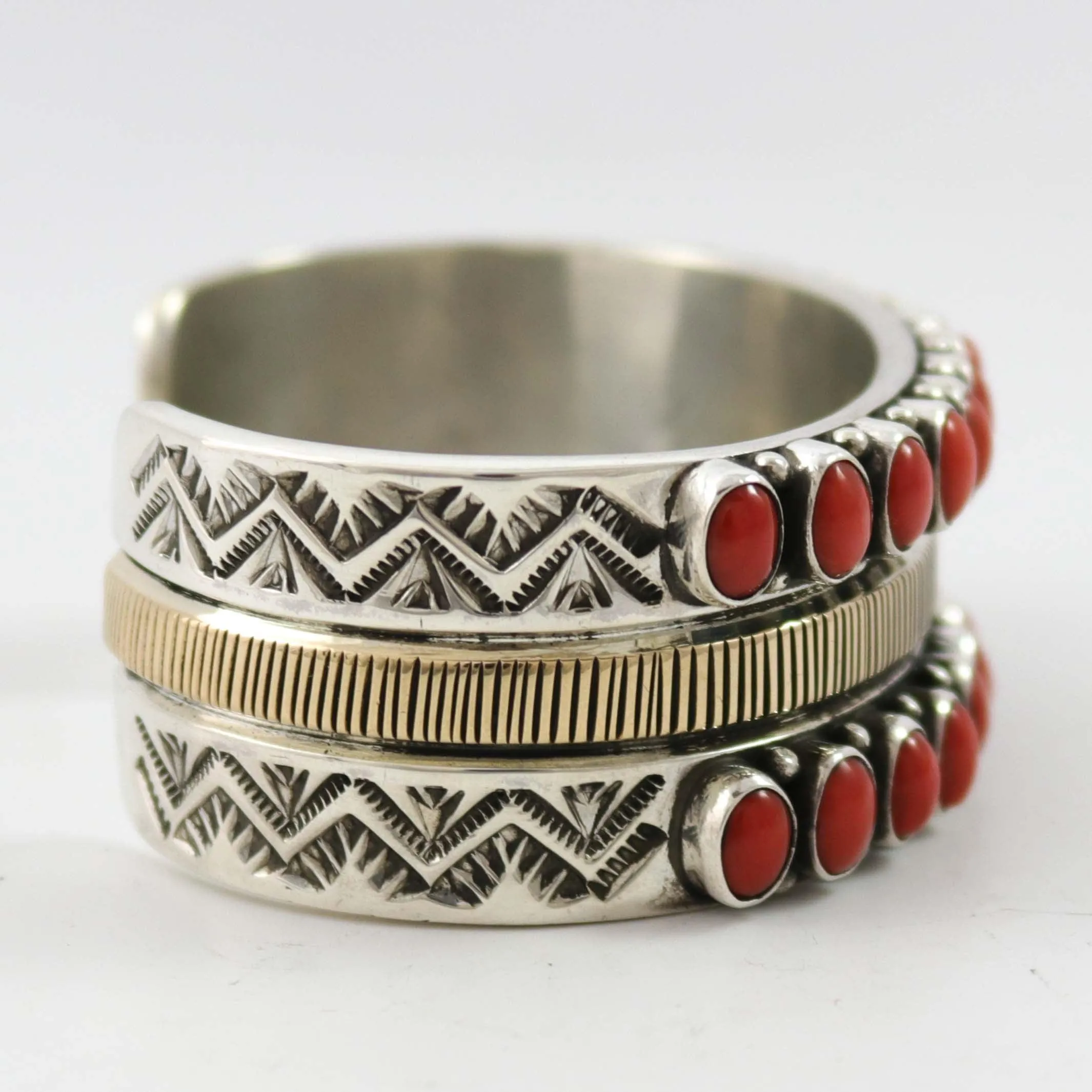 1990s Coral Row Cuff
