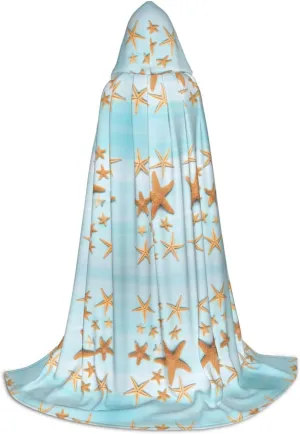 3D Beautiful Maritime Summer Hooded Cloak - Ideal for Cosplay, Halloween, Easter - Comfortable Cape Robe for Stage Costumes