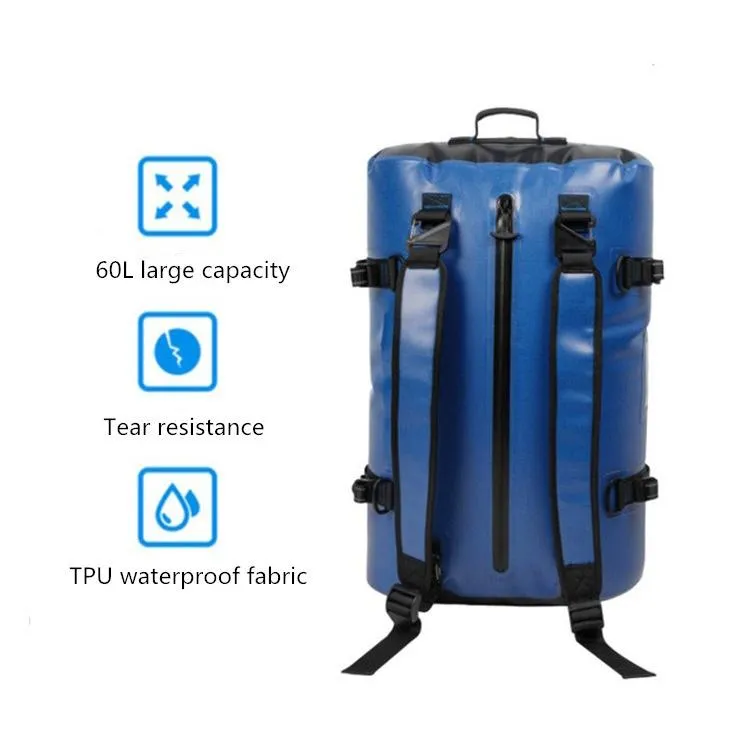 60L Waterproof Backpack For Swimming Diving Surfing Large Capacity Mountaineering Bag