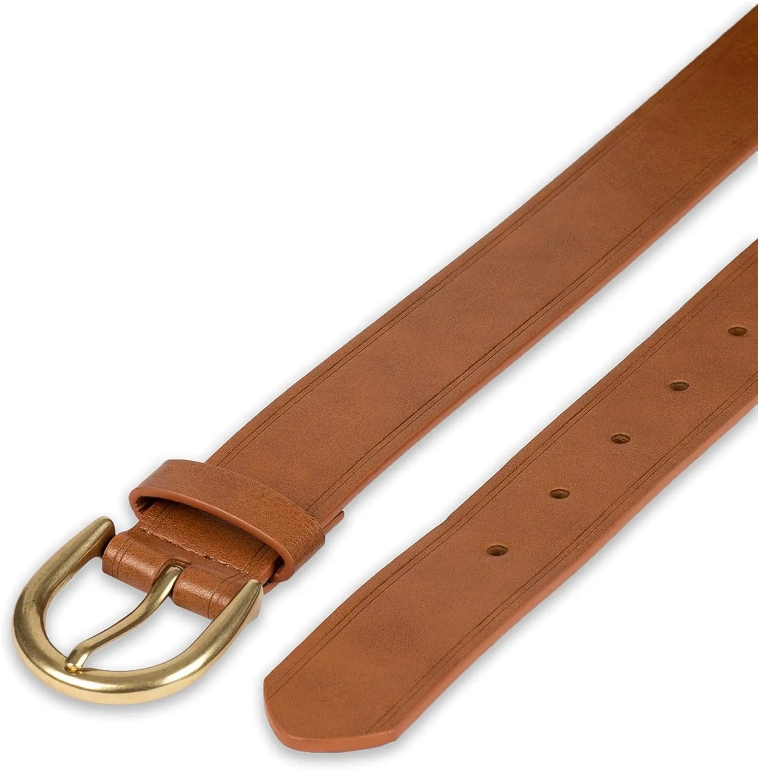 Amazon Essentials Women's Raw Edge Jeans Belt