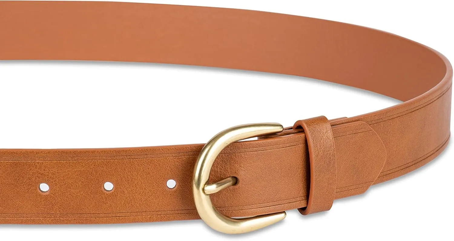 Amazon Essentials Women's Raw Edge Jeans Belt