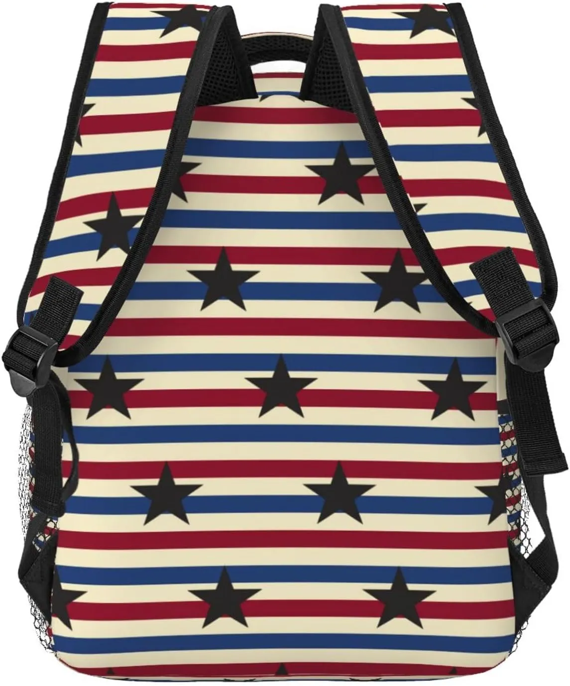 American Flag Stars Backpack Casual Laptop Backpack Double Shoulder Bag Lightweight Backpack For Women Men Travel