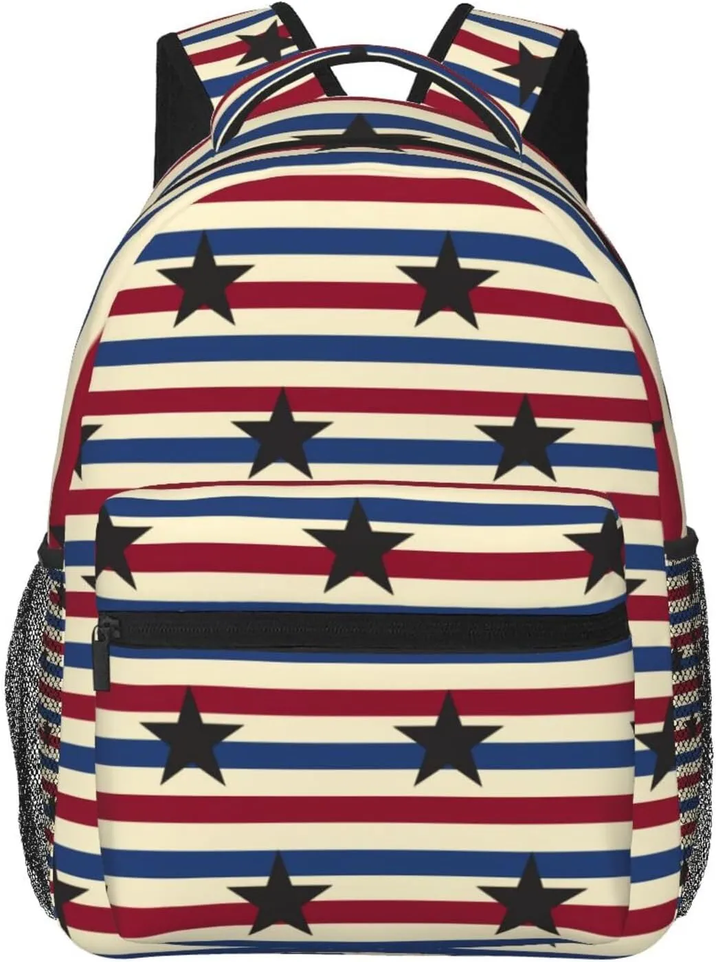 American Flag Stars Backpack Casual Laptop Backpack Double Shoulder Bag Lightweight Backpack For Women Men Travel