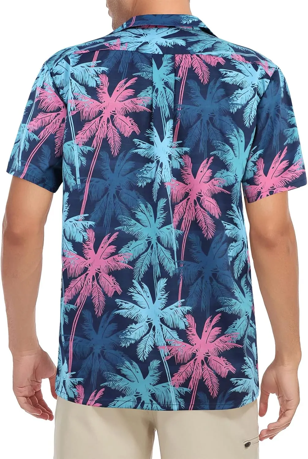 American Trends Hawaiian Shirt for Men Short Sleeve Tropical Beach Shirts Mens Casual Button Down Summer Vacation Wear