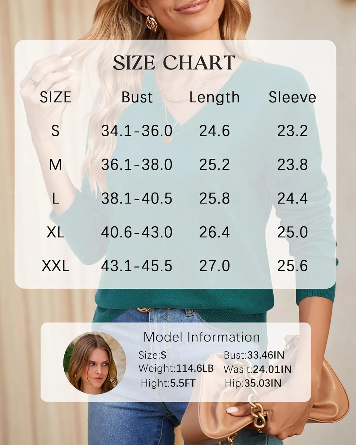 Arach&Cloz 2 Pack Womens Sweaters 2024 Lightweight Soft V Neck Long Sleeve Fall Tops Fashion Clothes Casual Shirts Pullover