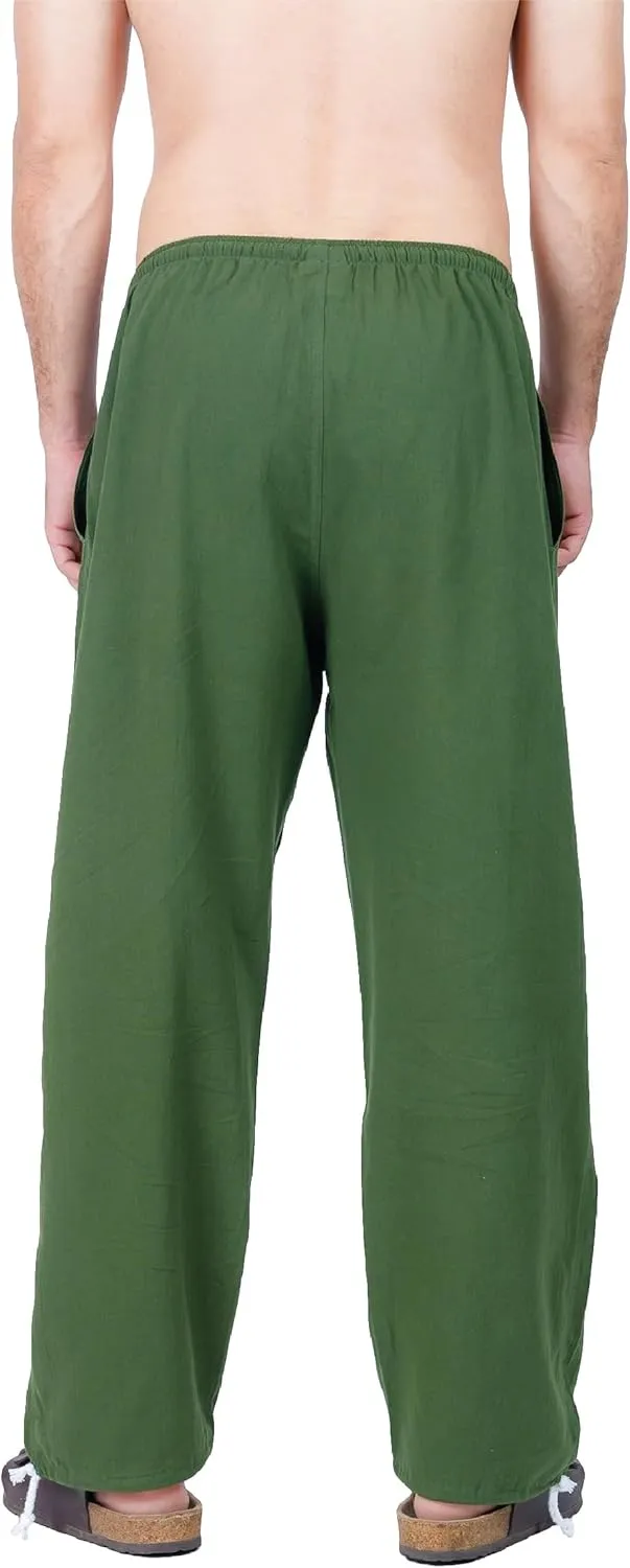 Baggy Sweatpants Men Cotton, Drawstring Lounge Pants, Relaxed Fit, Ideal for Comfort