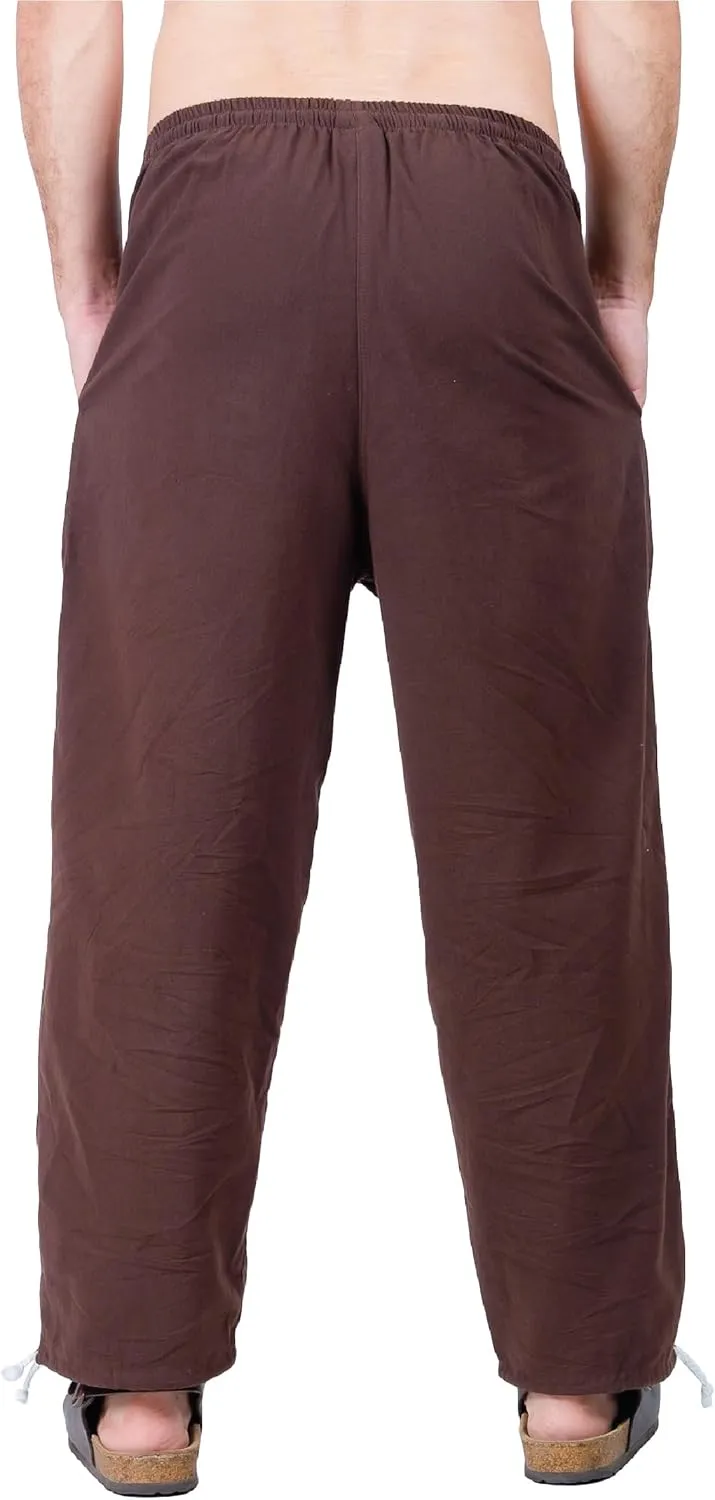Baggy Sweatpants Men Cotton, Drawstring Lounge Pants, Relaxed Fit, Ideal for Comfort