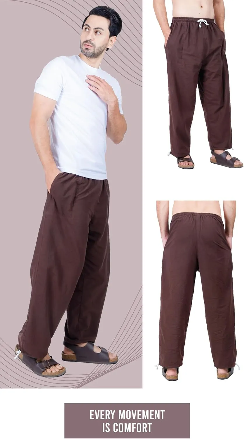 Baggy Sweatpants Men Cotton, Drawstring Lounge Pants, Relaxed Fit, Ideal for Comfort