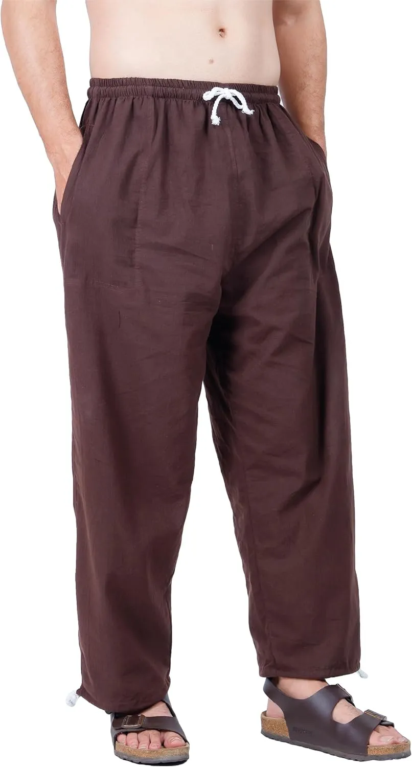 Baggy Sweatpants Men Cotton, Drawstring Lounge Pants, Relaxed Fit, Ideal for Comfort