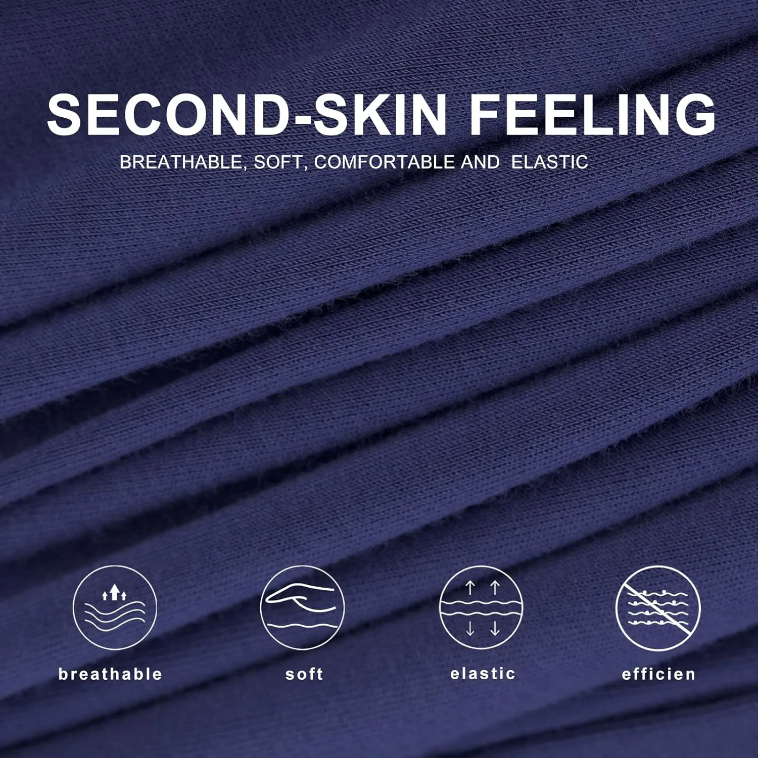 BAMBOO COOL Mens Boxer Shorts Underwear Soft Comfortable Breathable Knit Boxers Short for Men (3 or 5 Pack)
