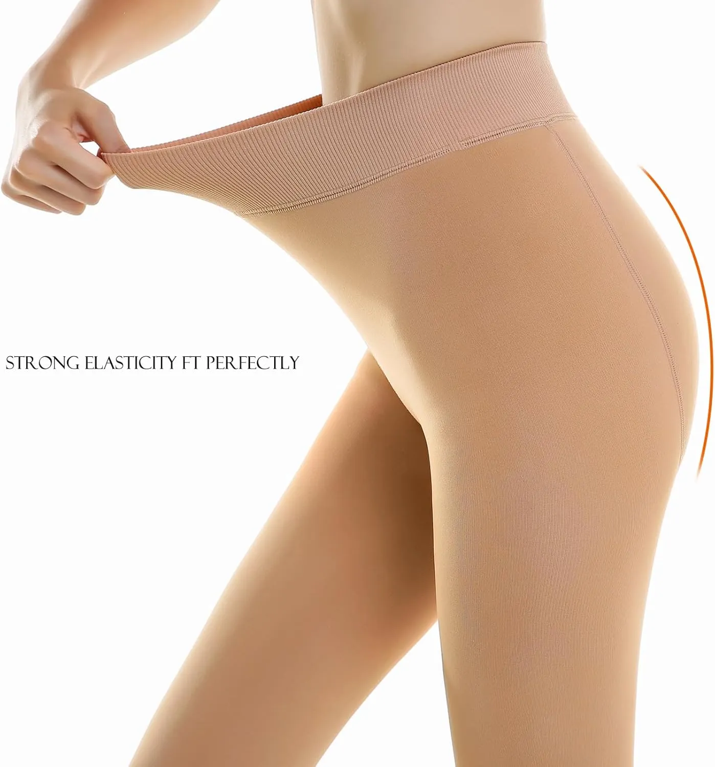 Blostirno Women's Fleece Lined Tights Thermal Pantyhose Leggings Opaque Winter Warm Thick Stockings Tights