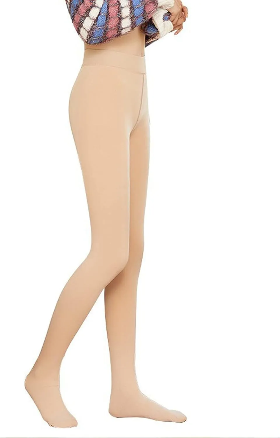 Blostirno Women's Fleece Lined Tights Thermal Pantyhose Leggings Opaque Winter Warm Thick Stockings Tights