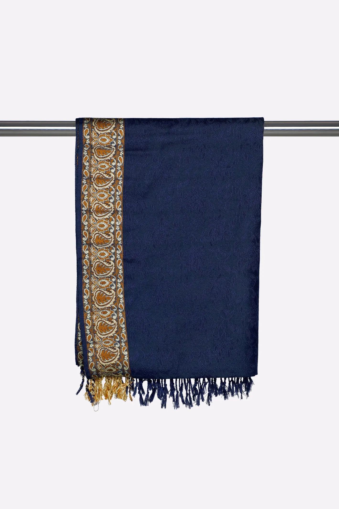 Blue Embroidered Shawl