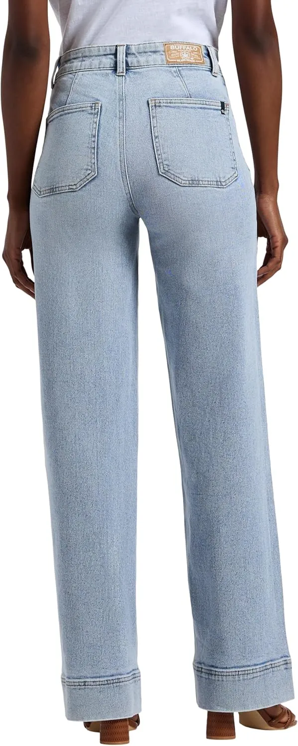 Buffalo David Bitton Women's Addie High Rise Wide Leg Jeans