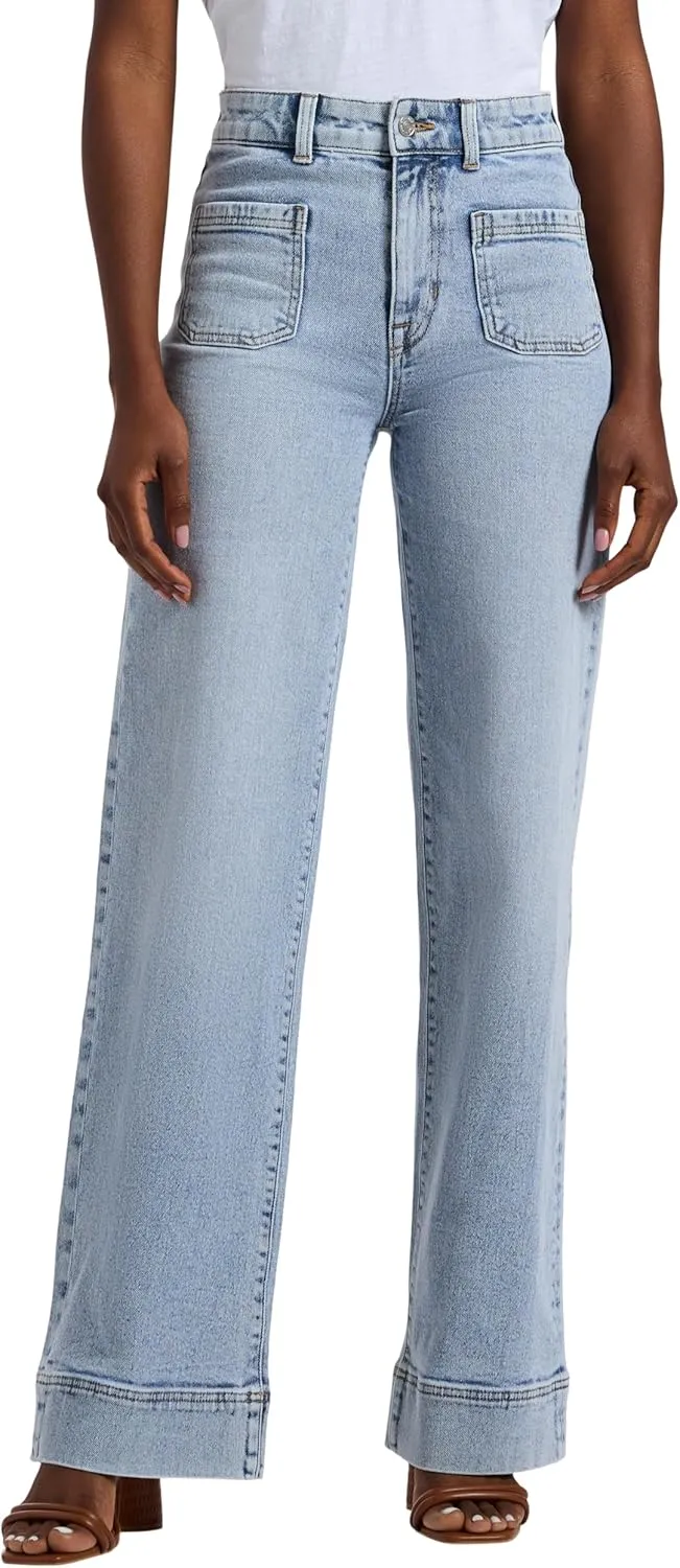 Buffalo David Bitton Women's Addie High Rise Wide Leg Jeans