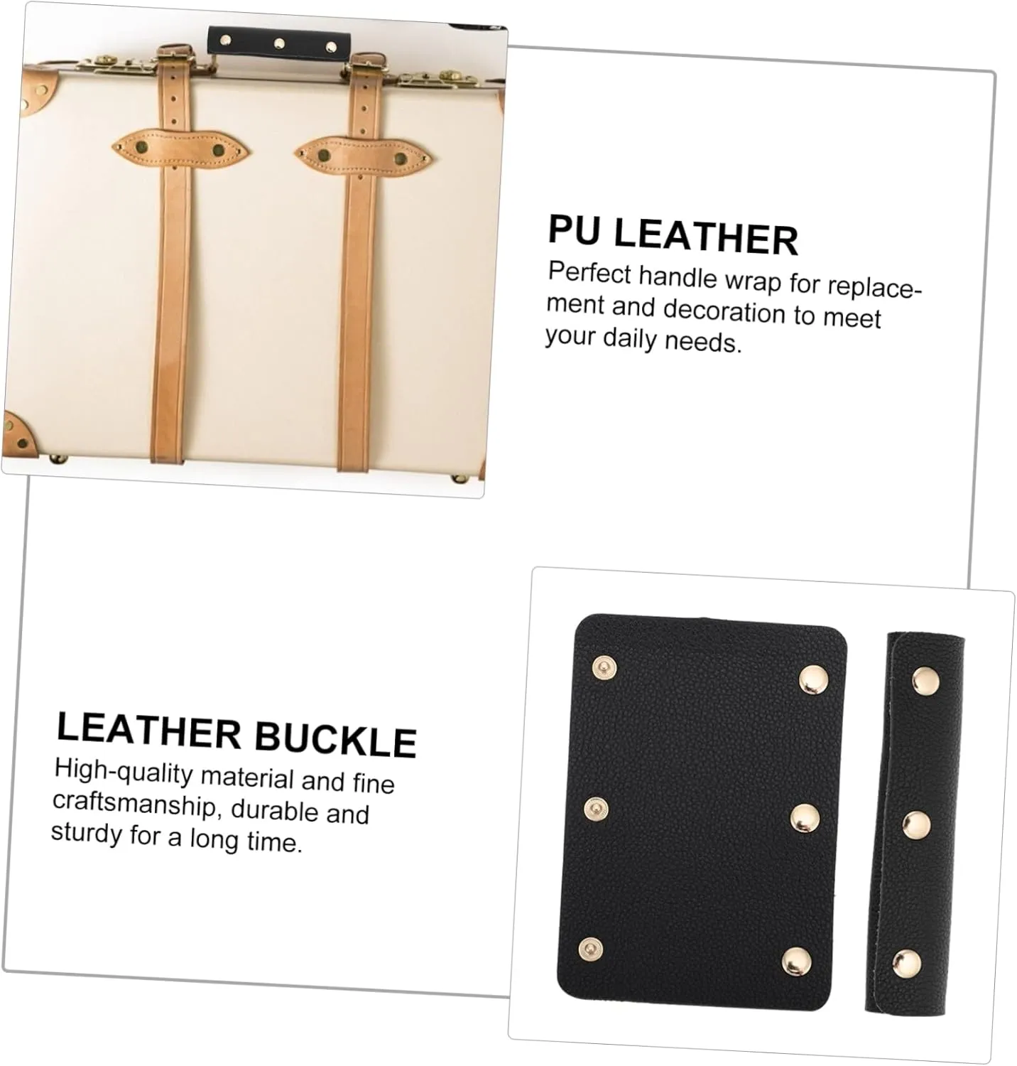 Cabilock 3 Pcs Elegant Bag Handle Wrap Handbag Strap Protector Saddle Design for Comfortable Lifting Wallet Handle Protector Tote Bag Saddle Decoration