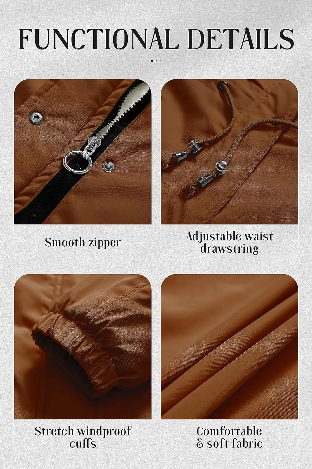 Chrisuno Women's Mid-Length Parka Winter Outerwear Jacket Soft Fleece Warm Snow Coat