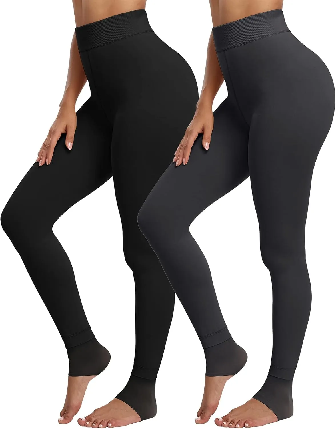 CHRLEISURE Women's Winter Warm Fleece Lined Leggings - Thick Velvet Tights Thermal Pants