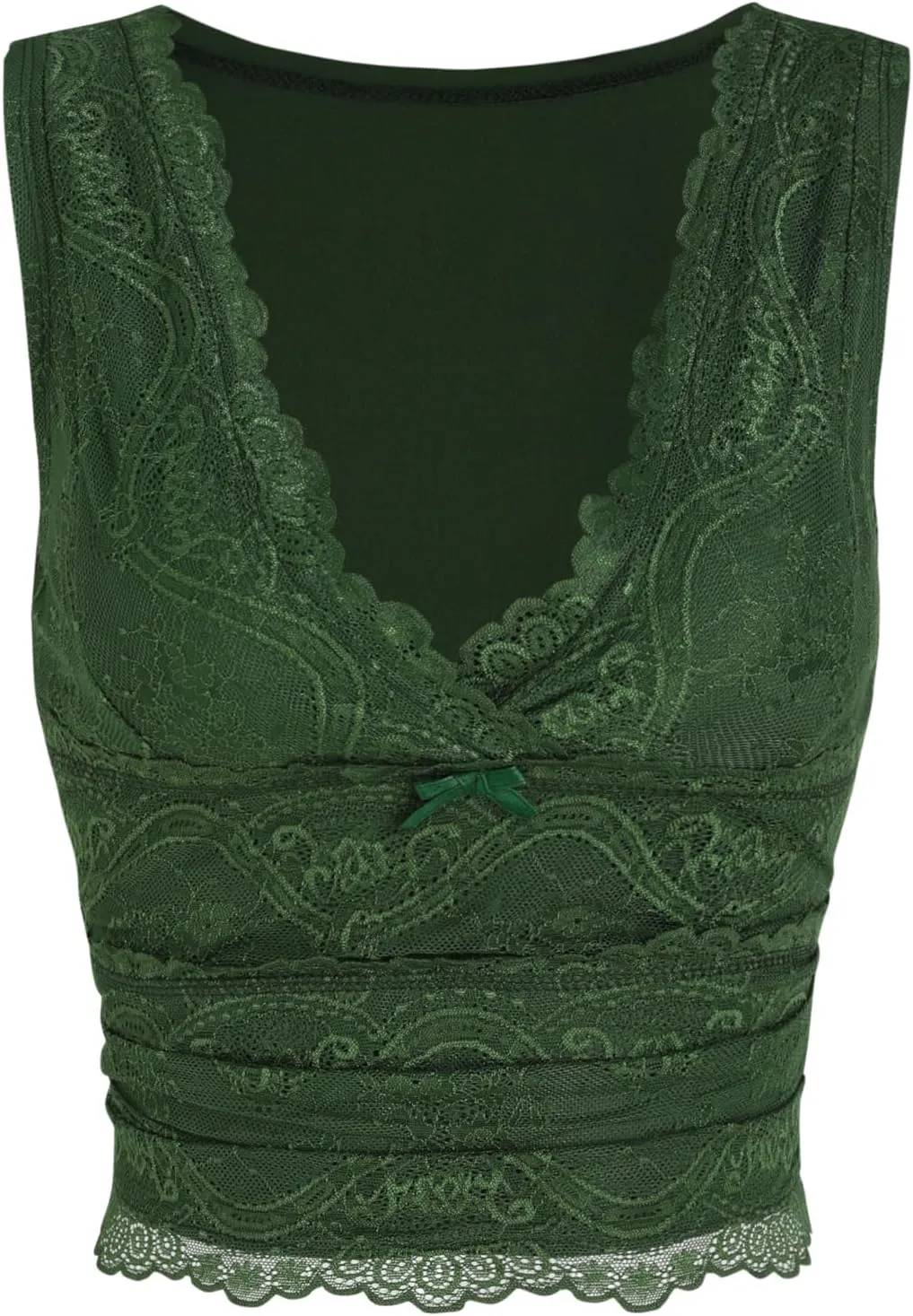 CIDER Lace Crop Tank Tops for Women Summer V Neck Sleeveless Going Out Tops Ruched Sexy Tee Trendy T Shirts Casual