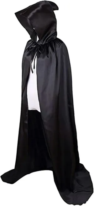 Comfortable Halloween Cape Halloween Cape Kids Halloween Cloak Set Soft Creative Fashionable Witch Cape for Festive Black 150CM