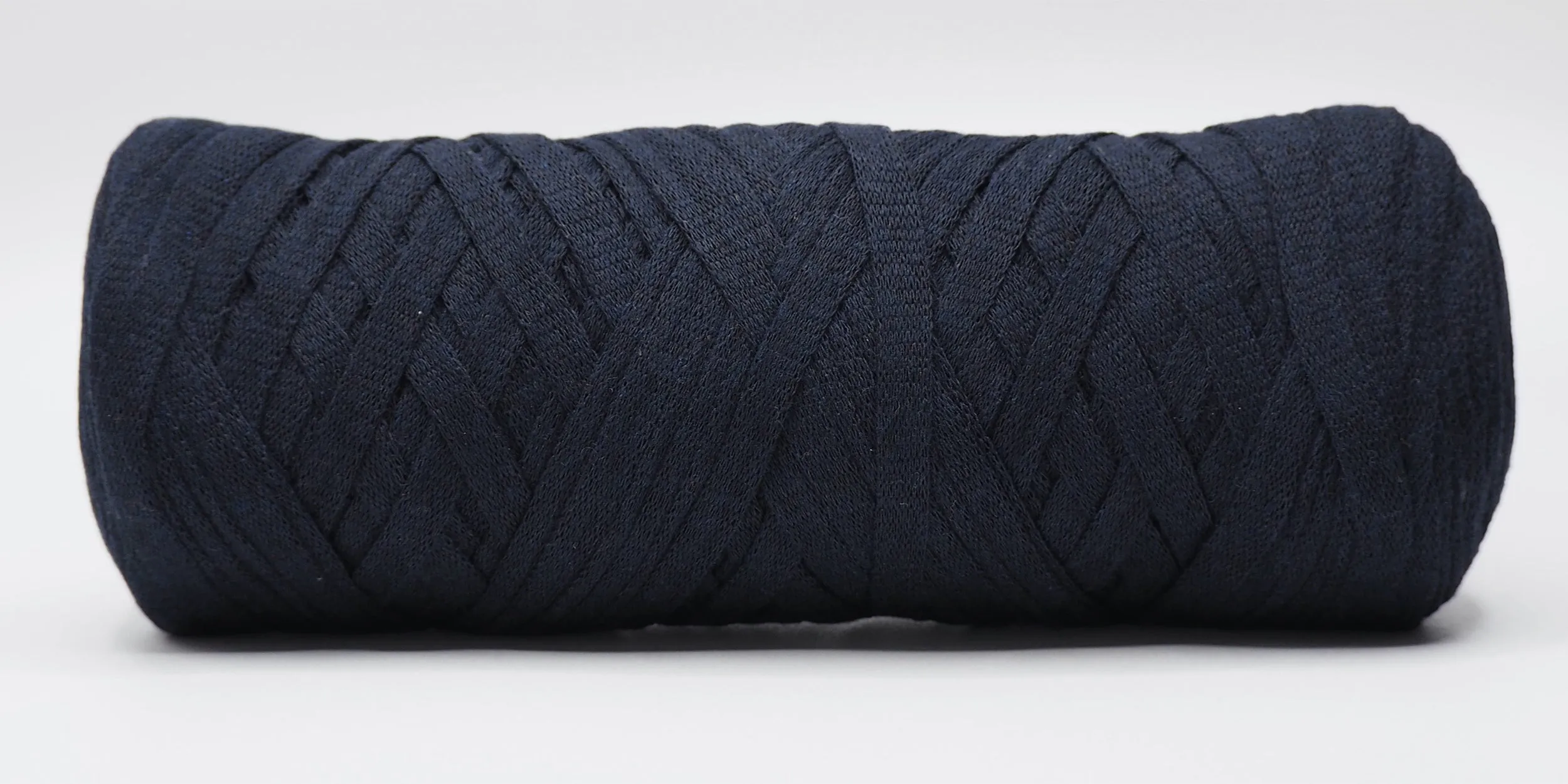 Cotton Ribbon Cord - Navy Blue ♻️