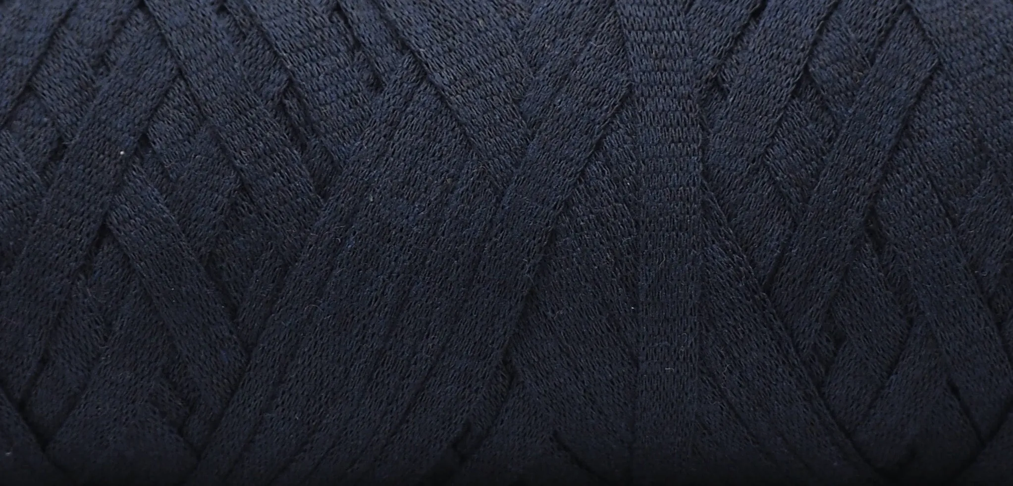 Cotton Ribbon Cord - Navy Blue ♻️