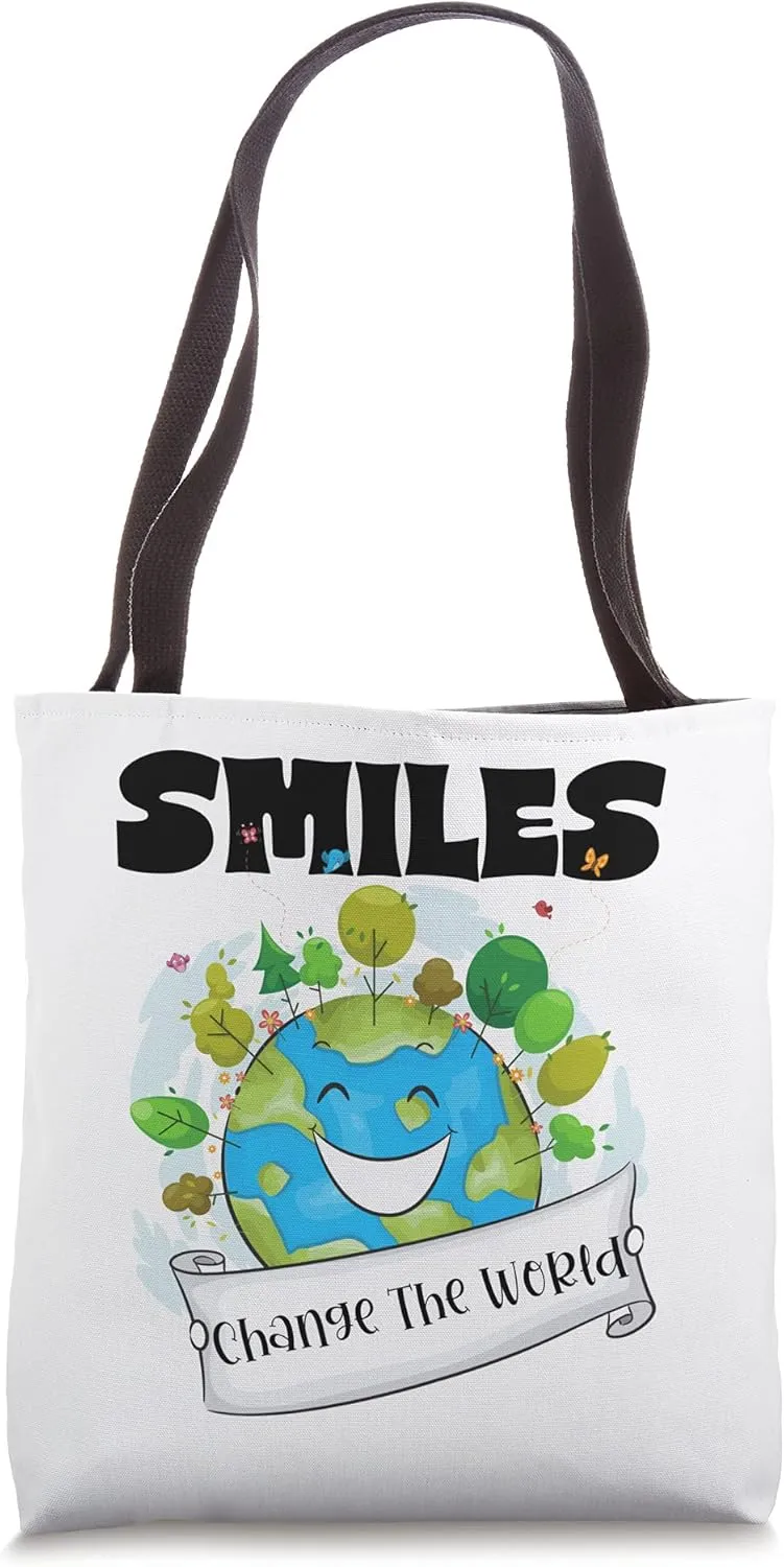 Dentist Doctors Smiles Change World Kindness Happy Teacher Tote Bag