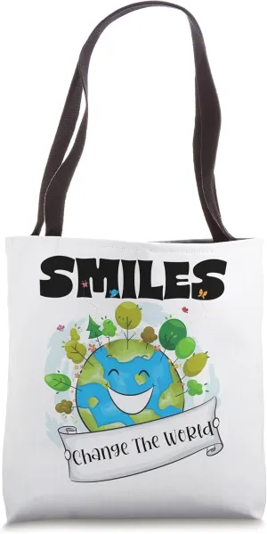 Dentist Doctors Smiles Change World Kindness Happy Teacher Tote Bag