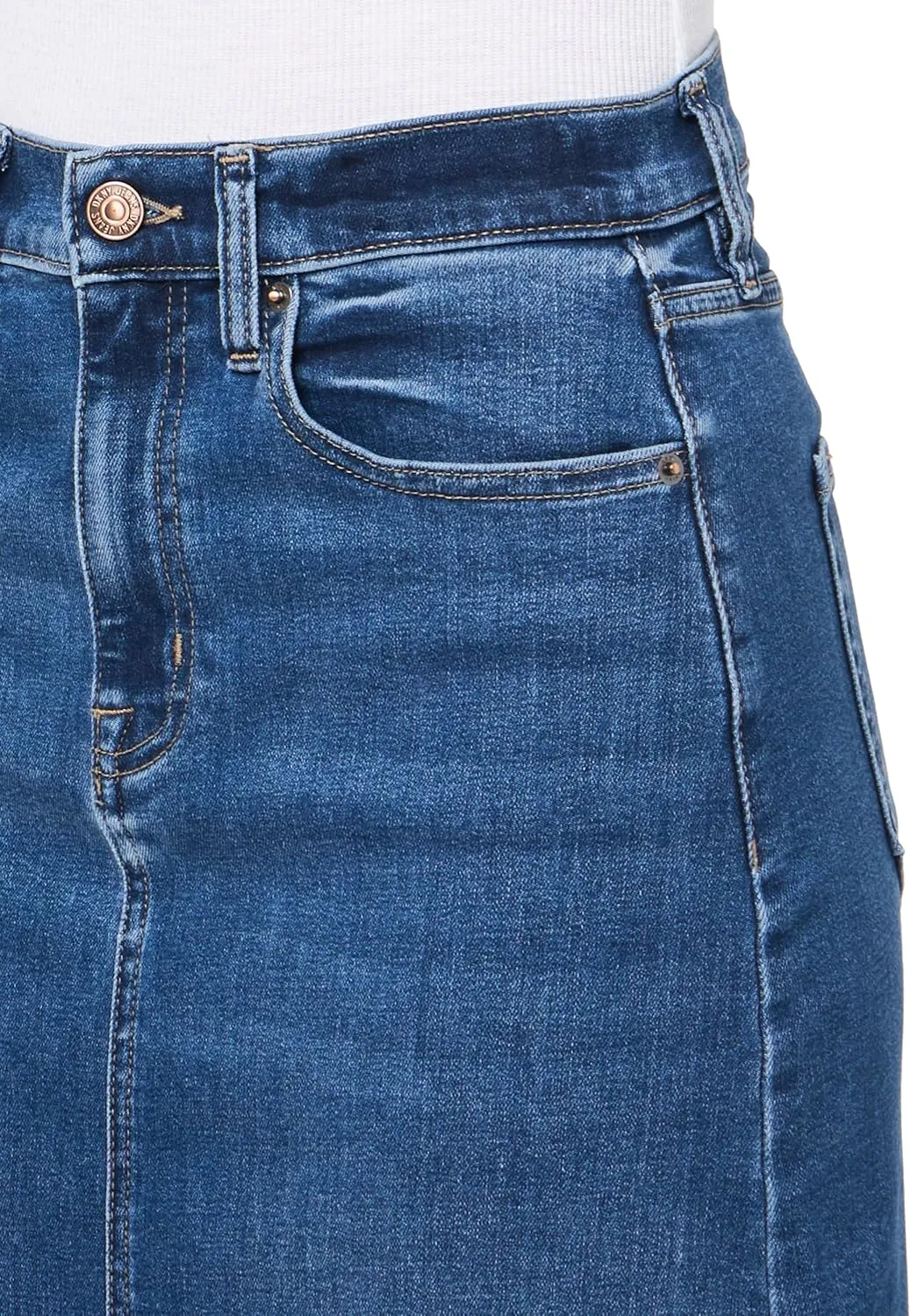 DKNY Women's Denim Fashionable Cropped Jeans Jacket