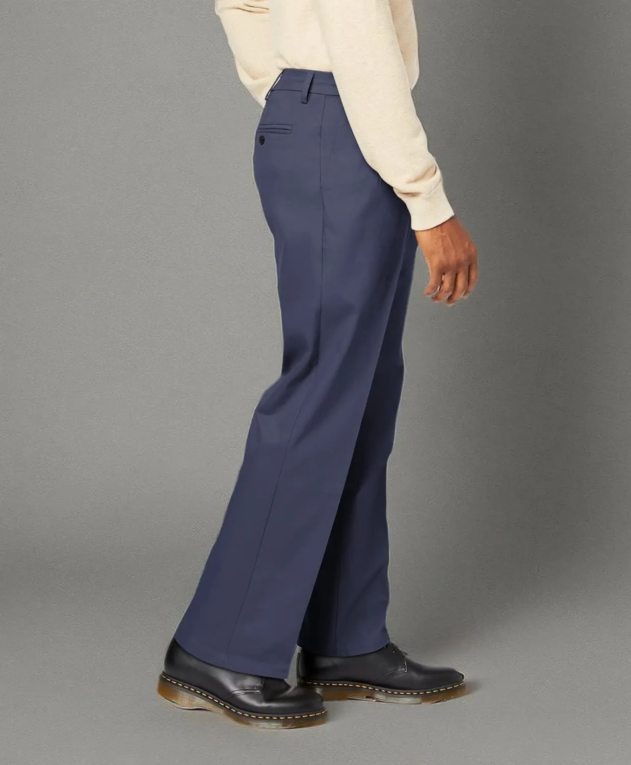 Dockers Men's Relaxed Fit Signature Khaki Lux Cotton Stretch Pants-Pleated