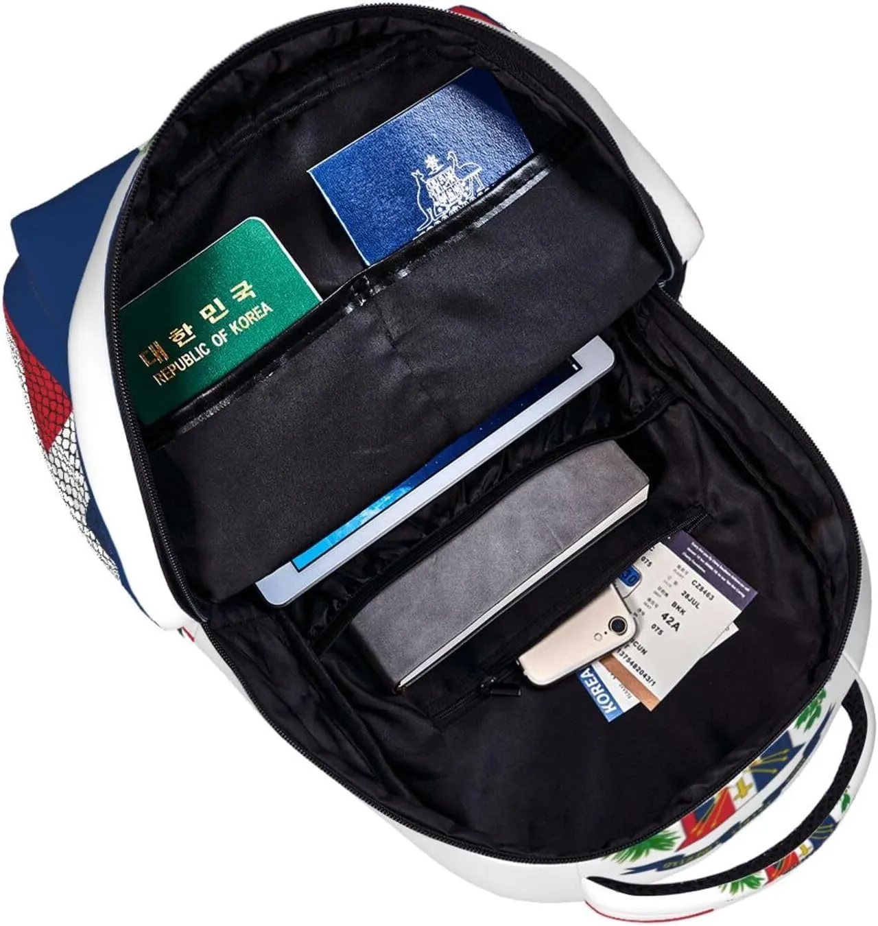 Dominican Republic Flag Backpack Casual Laptop Backpack Double Shoulder Bag Lightweight Backpack For Women Men Travel
