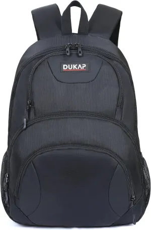 DUKAP URBAN Executive Travel Backpack with 15.6-inch Laptop Pouch | Comfortable Carrying with Reinforced Straps, Water Resistant and Heavy-Duty Bag | Black