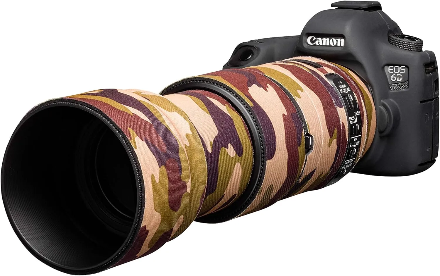 easyCover Lens Oak Neoprene Cover for Sigma 100-400mm f/5-6.3 DG DN OS Contemporary Lens, Brown Camouflage