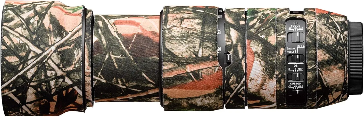 easyCover Lens Oak Neoprene Cover for Sigma 100-400mm f/5-6.3 DG DN OS Contemporary Lens, Forest Camouflage