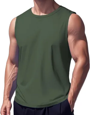 EKLENTSON Men's Tank Tops Sleeveless Workout Muscle Running Tees Lightweight Cotton Soft Summer Beach Causual Tank Shirts