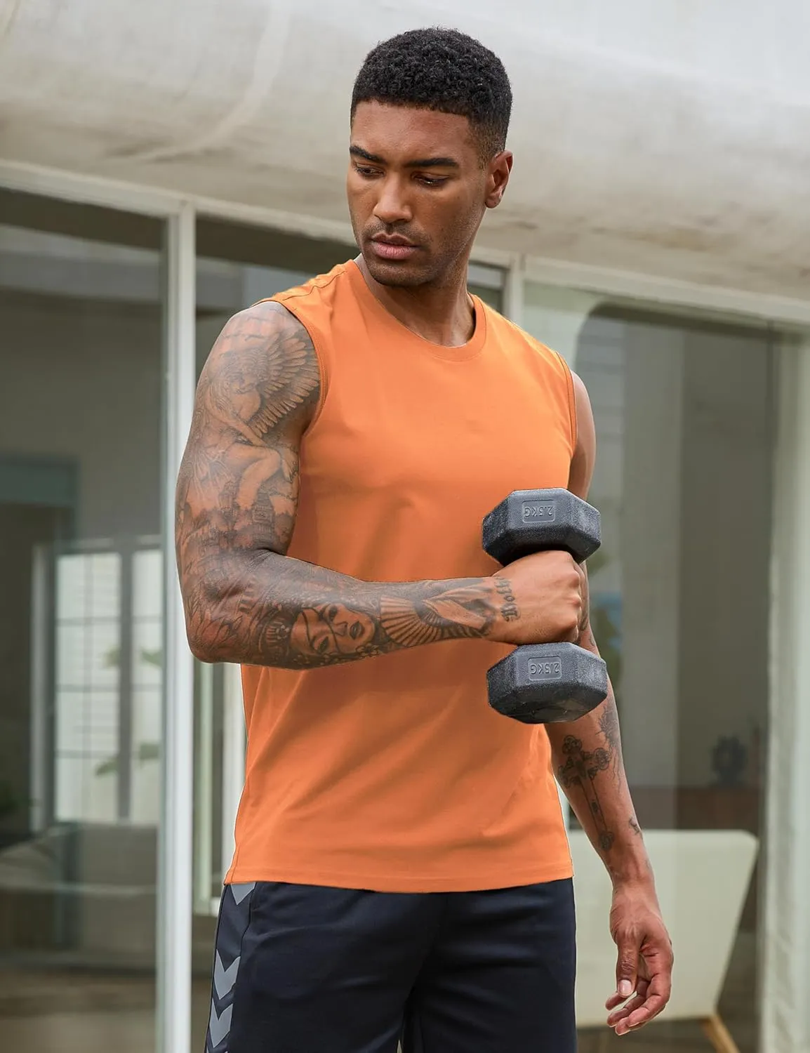 EKLENTSON Men's Tank Tops Sleeveless Workout Muscle Running Tees Lightweight Cotton Soft Summer Beach Causual Tank Shirts