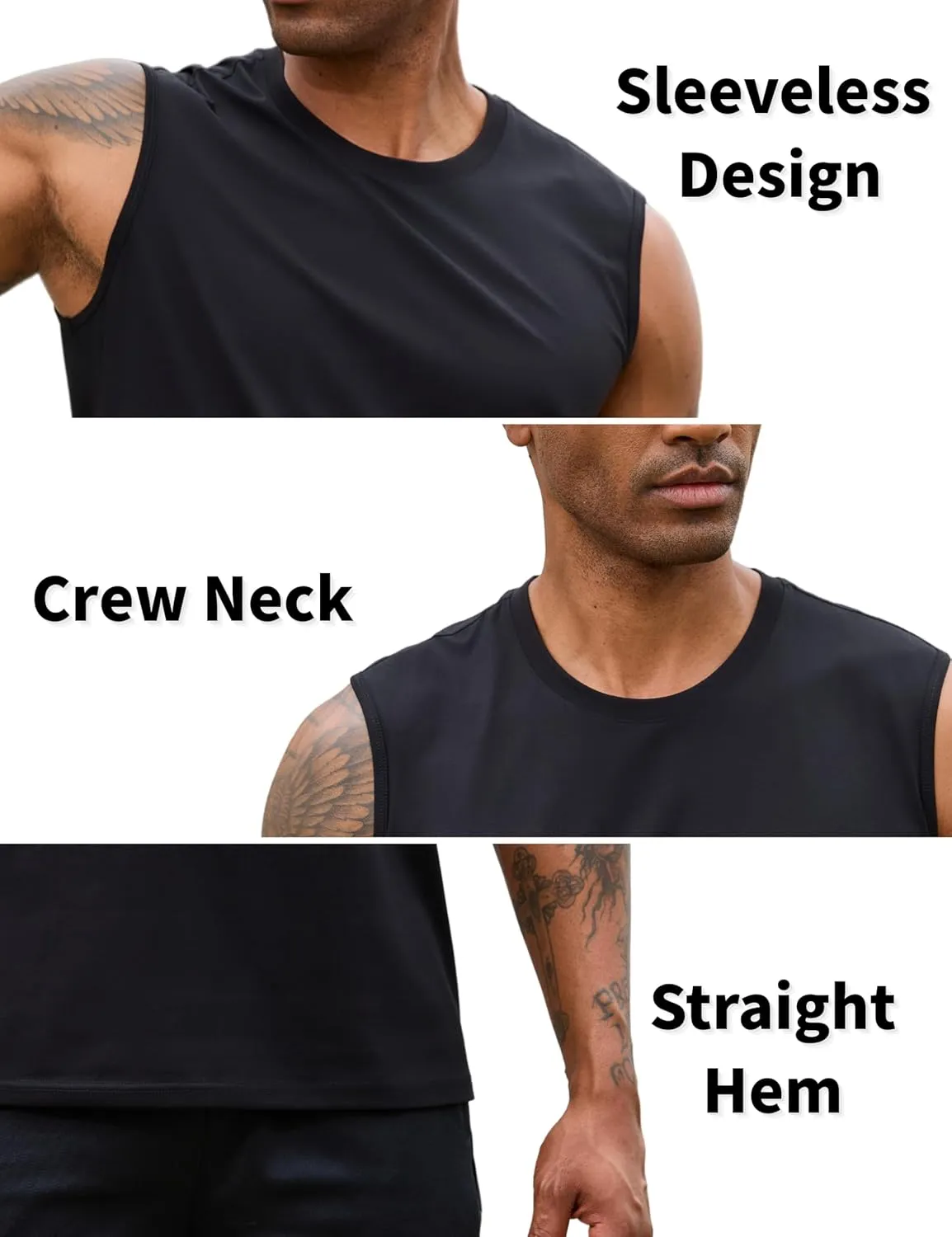 EKLENTSON Men's Tank Tops Sleeveless Workout Muscle Running Tees Lightweight Cotton Soft Summer Beach Causual Tank Shirts