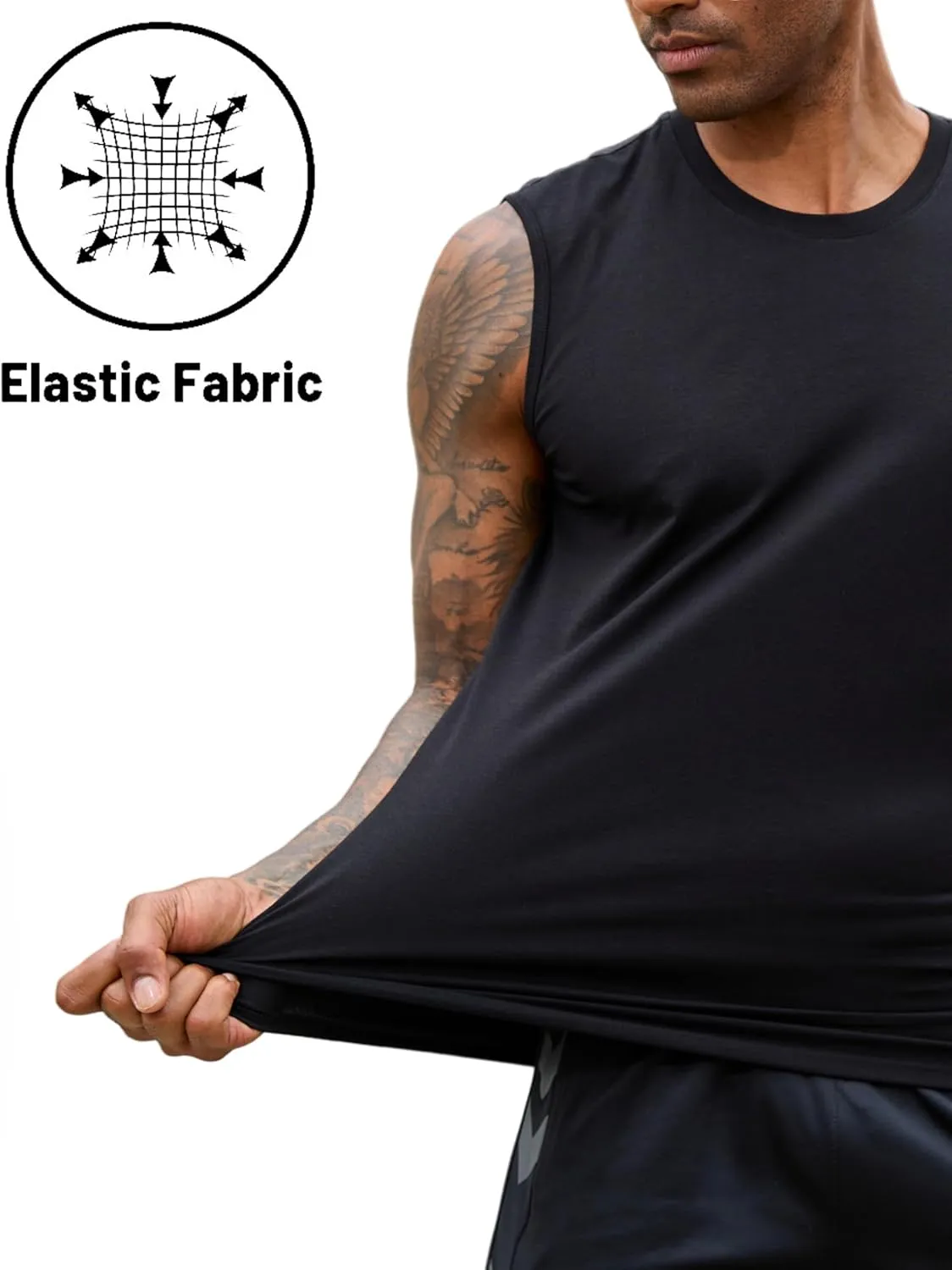 EKLENTSON Men's Tank Tops Sleeveless Workout Muscle Running Tees Lightweight Cotton Soft Summer Beach Causual Tank Shirts