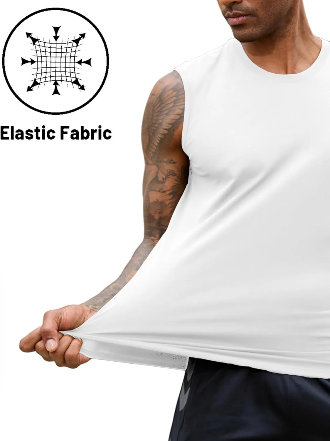 EKLENTSON Men's Tank Tops Sleeveless Workout Muscle Running Tees Lightweight Cotton Soft Summer Beach Causual Tank Shirts
