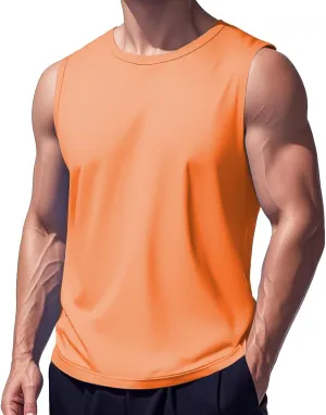 EKLENTSON Men's Tank Tops Sleeveless Workout Muscle Running Tees Lightweight Cotton Soft Summer Beach Causual Tank Shirts