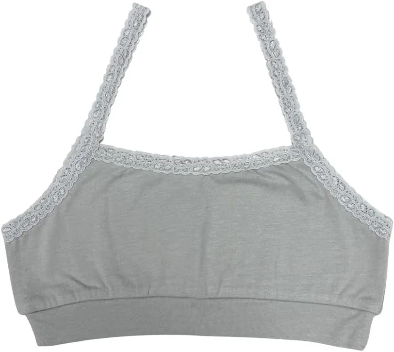 Esme Girl's Comfortable Cami Bralette Training Bra Two Ply L 7-8, XL 10-12, XXL 14