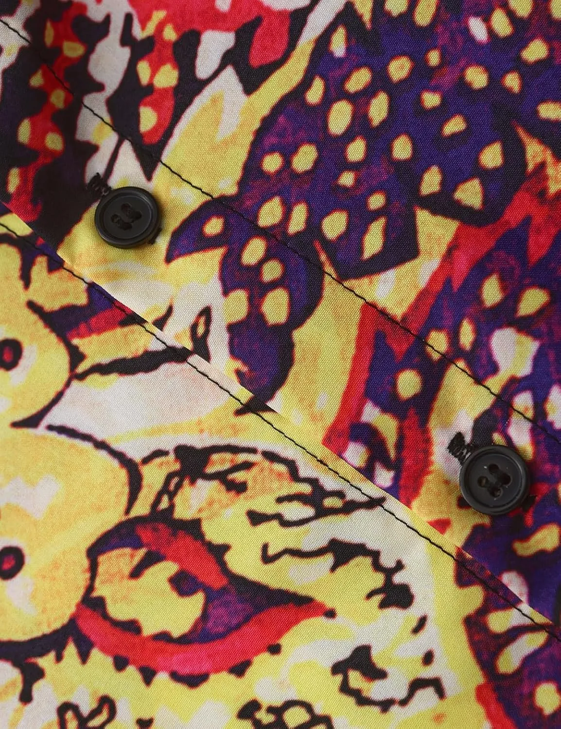 Fashion Casual Printed Shirt Men's Long Sleeve Casual Vacation Hawaiian Button Down Shirt