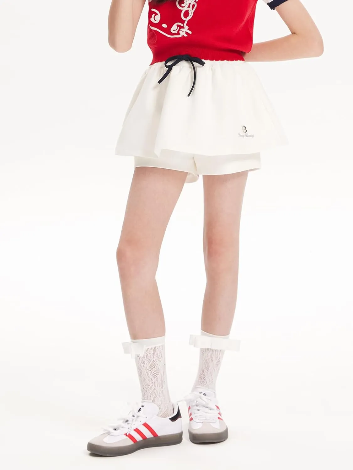 Girls Skirts,Floral Skirt with Built-in Shorts,Cute & Comfortable Design Skirts for Girls 6-16Y