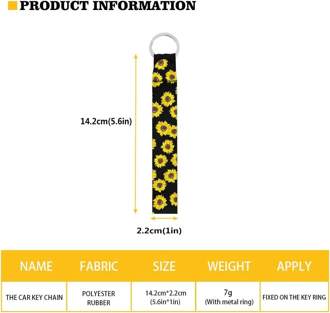 GLENLCWE Puppy Paw Print Car Wristlet Lanyard and Neoprene Keychain,Dog Lovers,Women Girls Lovely Stlye,Comfortable Durable