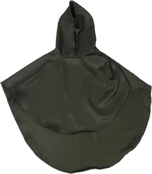 Halloween Cosplay Cape Medieval Hooded Cloak Renaissance Cloak Hat Cape Viking Witch Warm and Comfortable Olive Green