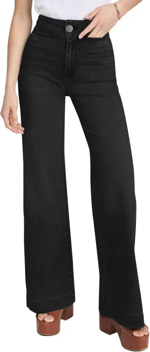 High Waisted Wide Leg Jeans Stretchy Flare Jeans for Women Loose Baggy Denim Pants with Pockets Y2K Trendy
