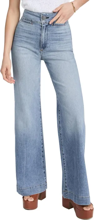 High Waisted Wide Leg Jeans Stretchy Flare Jeans for Women Loose Baggy Denim Pants with Pockets Y2K Trendy
