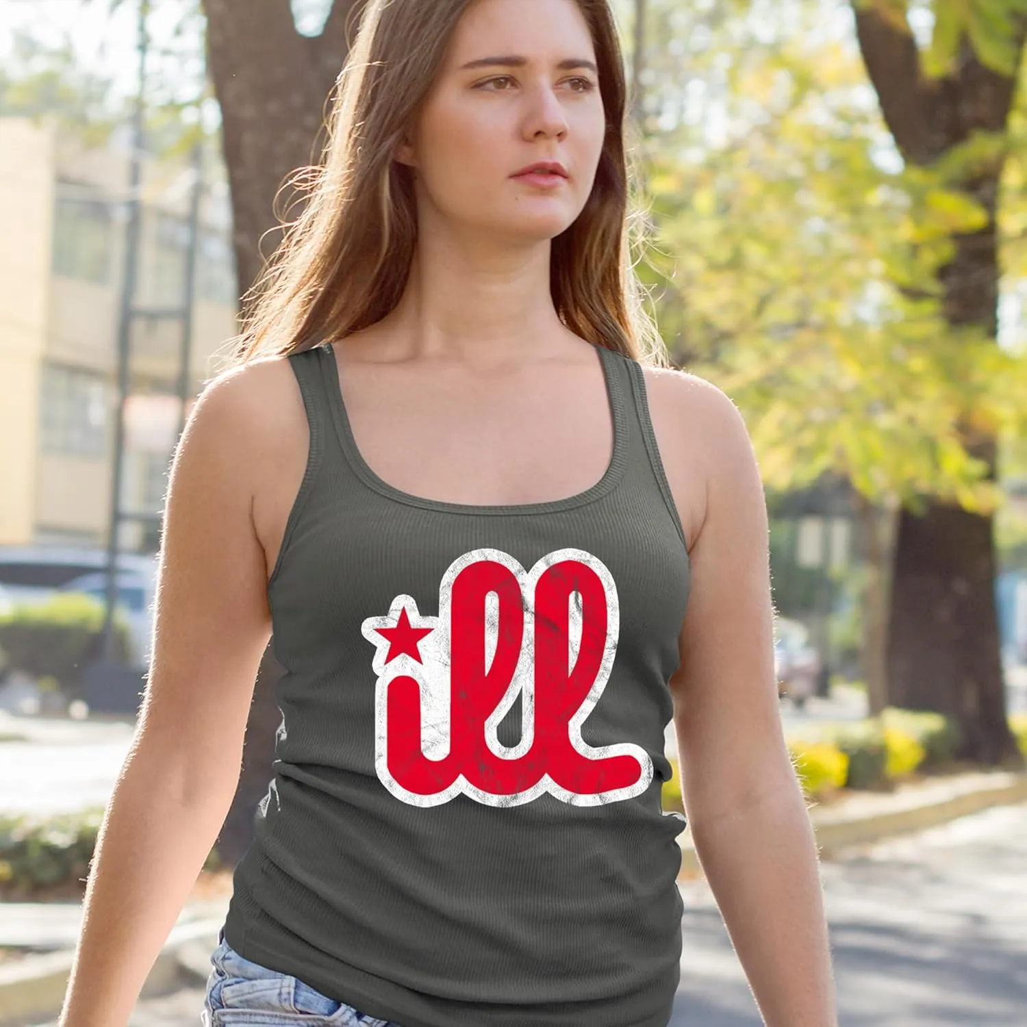 Ill Vintage It's A Philly Thing Racerback Tank Top for Women, Soft, Flattering Fit